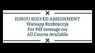 MES 41 SOLVED ASSIGNMENT 2024 / IGNOU MES 41 SOLVED ASSIGNMENT JULY 2024 / PDF WATSAPP 8228091239