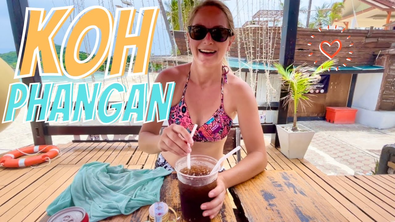 Gettin TIPSY😜First Impressions of🌴KOH PHANGAN, THAILAND🌴| Full Moon Party Beach is EMPTY😳 | EP58