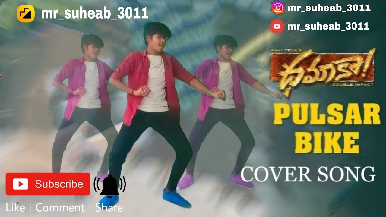 PULSAR BIKE | DHAMAKA | COVER SONG | RAVITEJA | #sreeleela # ...