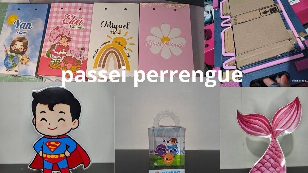 Passei perrengue, portifólio se sacolinhas 
