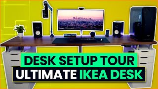 My Desk Setup Tour  The Ultimate IKEA Desk!