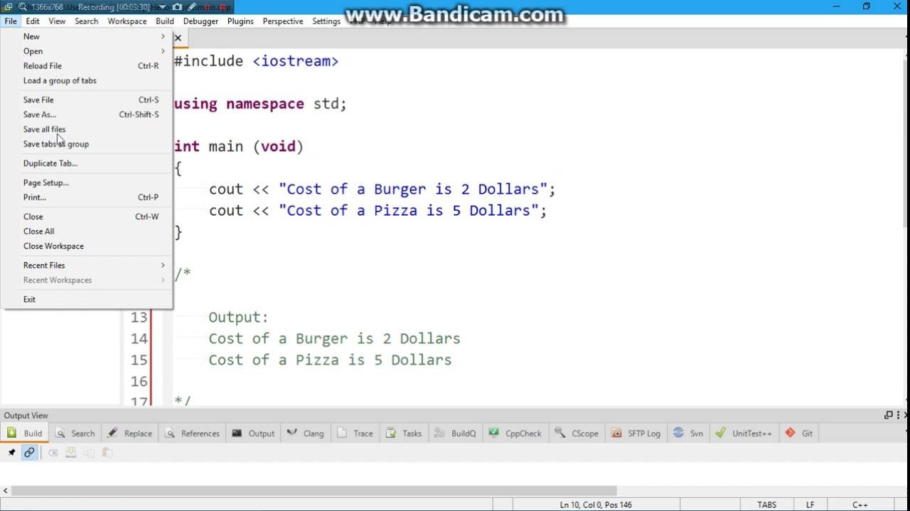 Printing a Shopping List in C++ - YouTube