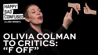 Olivia Colman almost sent what to a critic?!