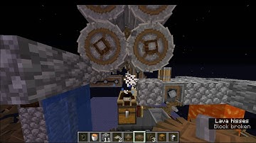 Automatic Gold Generator in the Create mod for Minecraft