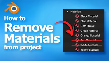 Blender how to remove materials from project