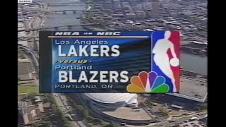 Nba On Nbc - Lakers Blazers 2000 Wcf Game 3