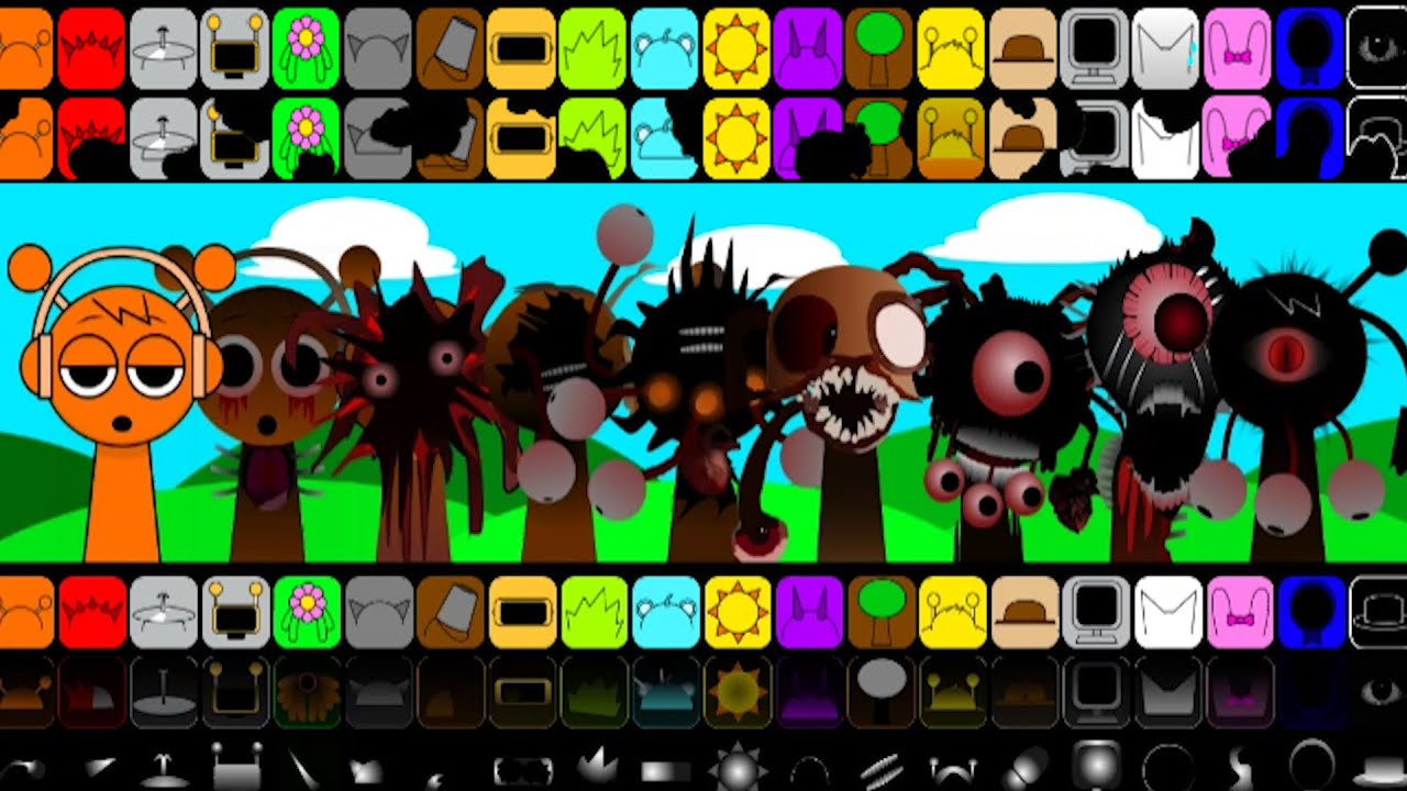 Incredibox Sprunki mix phase 1 to phase 9 all in one