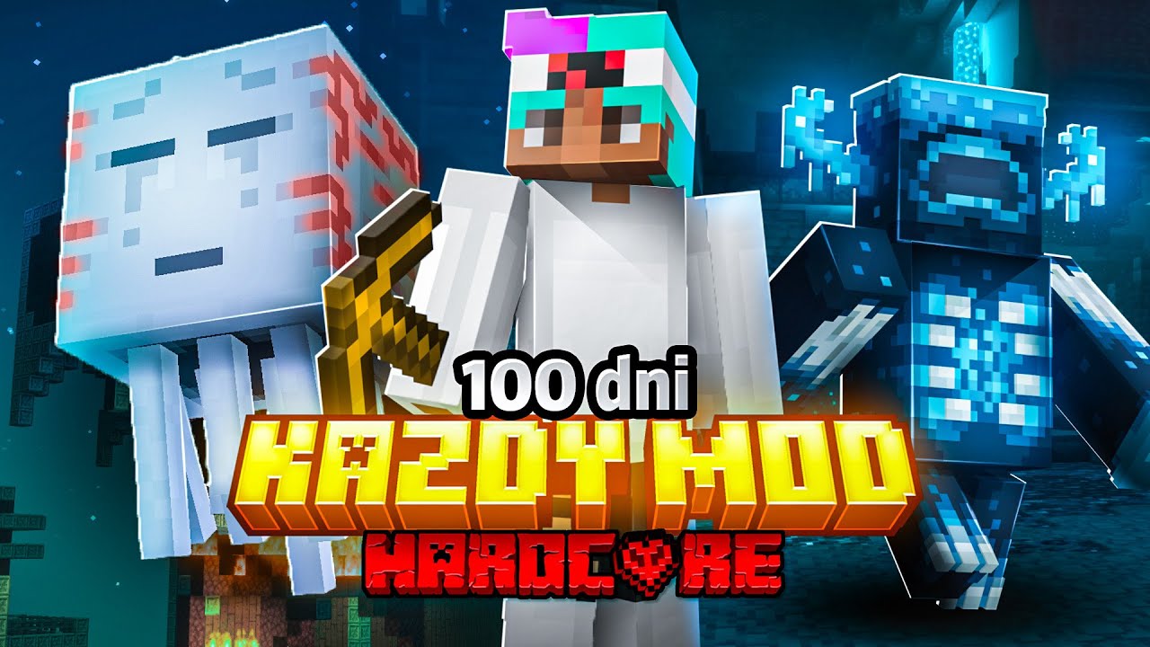 100 DNI z KAŻDYM MODEM w Minecraft Hardcore