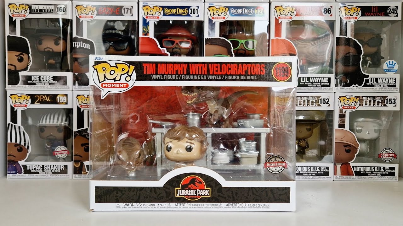 Funko POP Jurassic Park Tim Murphy with velociraptors🦖Ep.4.