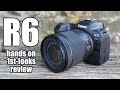 Canon EOS R6 HANDS ON first looks review vs R5 vs A7III