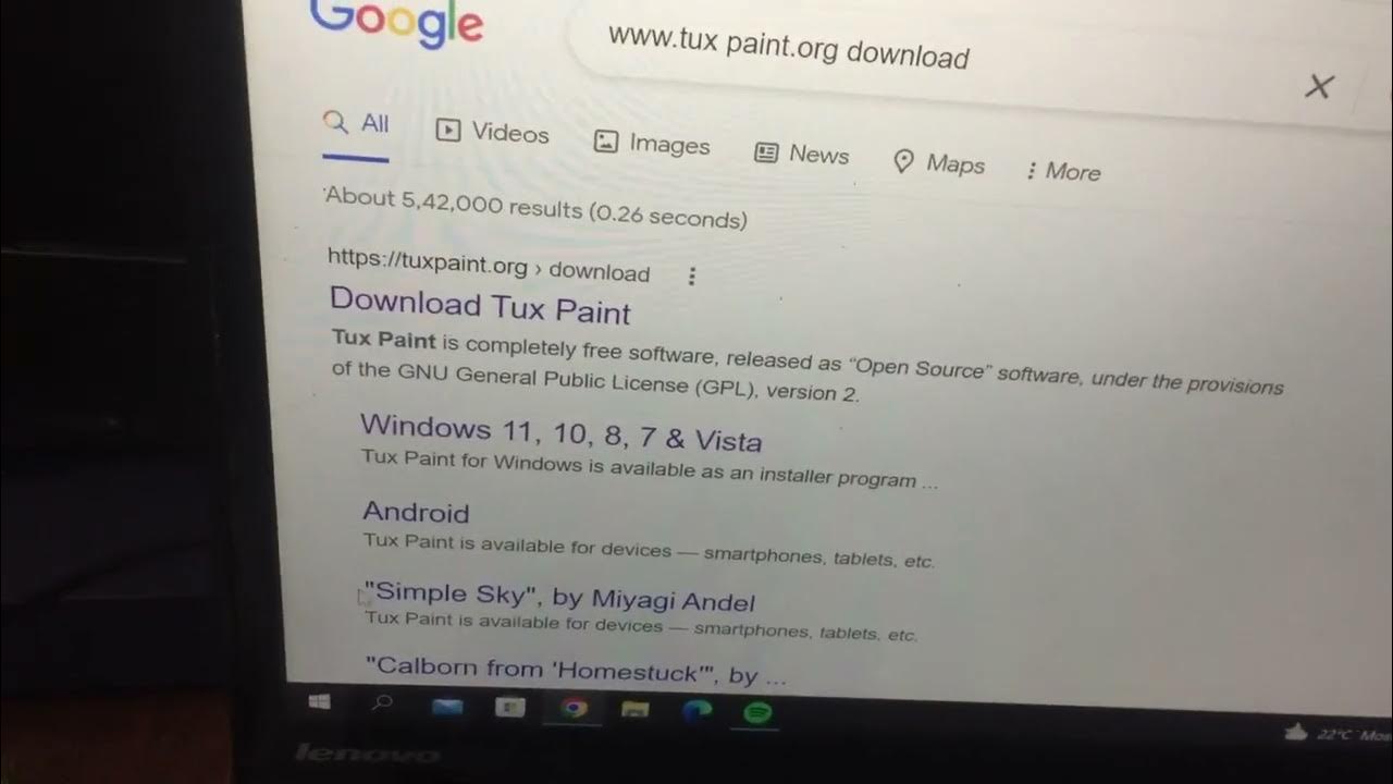 How to download tux paint on PC YouTube