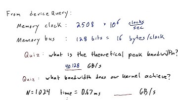 What Bandwidth Does Our Kernel Achieve - Intro to Parallel Programming