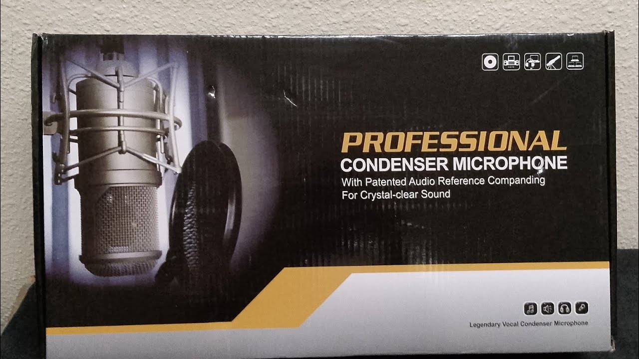 UNBOXING SUNBMEBGE PODCAST EQUIPMENT F998 LIVE SOUND CARD WITH BM800 