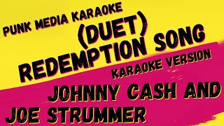 JOE STRUMMER AND  JOHNNY CASH ✴ REDEMPTION SONG ✴ KARAOKE INSTRUMENTAL ✴ PMK