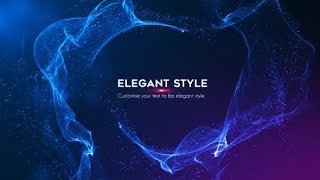After Effects Template - Abstract Particle Title by hewittlf | AE Title Template #Videohive