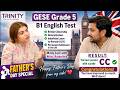 B1 English Test (GESE Grade 5) | SELT British Citizenship| Trinity College London ILR UK