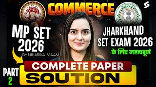 MP SET Commerce Question Paper 2026 | MP SET Commerce Previous Year Question Paper by Niharika #2