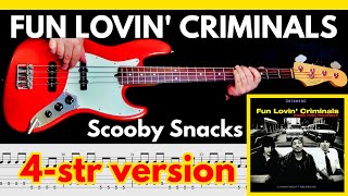 Fun Lovin' Criminals - Scooby Snacks [1996] | BASS Cover | Notation + TABS