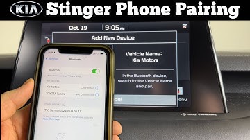 2018 - 2021 Kia Stinger Bluetooth Phone Pairing - How To Pair iPhone Connect Or Sync Samsung