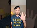 You need these 5 skills to work in AI #ai #generativeai #python