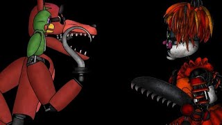 (FNAF/Dc2) Fnaf Unwithered Foxy VS Scrap Baby FİGHT! P1#fnaf #dc2 #fnafdc2 
