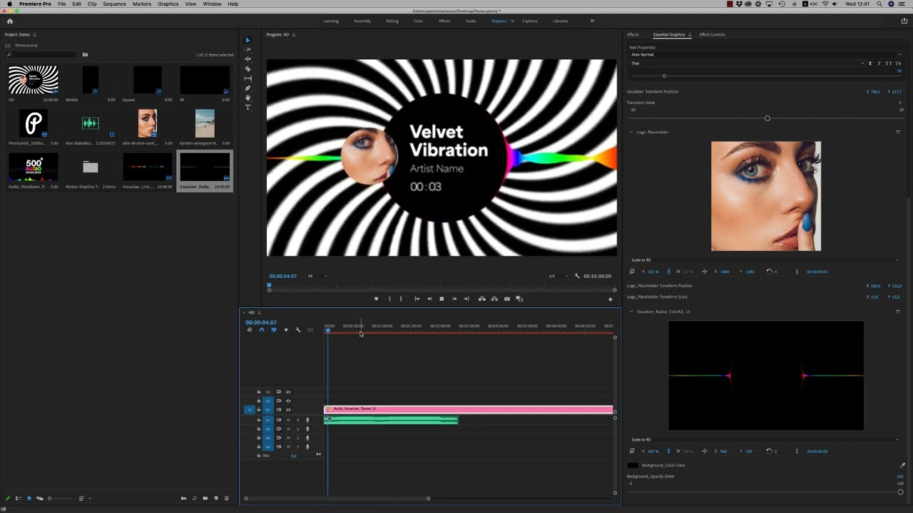 Audio Visualizers Pack EG Tutorial (Adobe Premiere Pro Template)