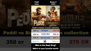Peddi vs Border 2 movies Collection #ytshorts #shorts
