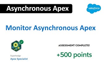 Asynchronous Apex | Monitor Asynchronous Apex | Apex Specialist Super Badge #salesforce #trailhead