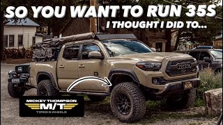 How To Run Larger Tires & 35s  What NO ONE Is Telling You  Overland Toyota Tacoma TRD Offroad