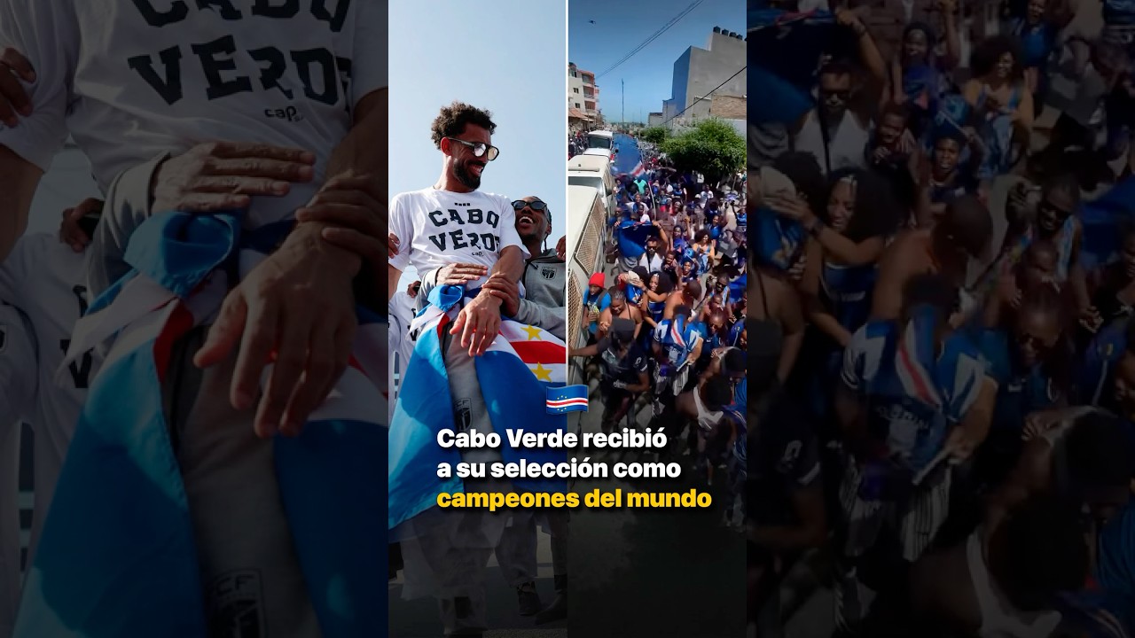 Cabo Verde recibió a su selección como campeones del mundo