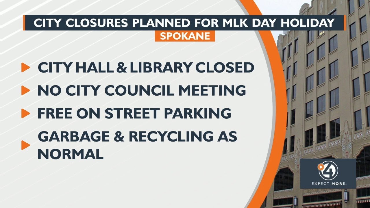 City closures planned for MLK Day holiday