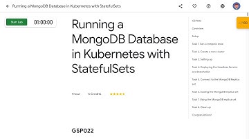 Running a MongoDB Database in Kubernetes with StatefulSets GSP022