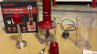 VAVSEA 5 in 1 Blender Set Germany Lot Imported, Chopper, Blender, Whisker,  Coffee Beater, 