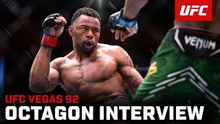 Khaos Williams Octagon Interview | UFC Vegas 92