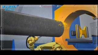 Almighty 360 production line robot with one stop cutting workflow.
