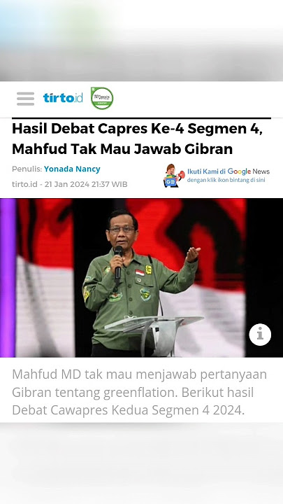 Debat cawapres ke-4 #shorts