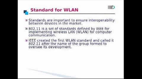 Module 20: Standards for WLAN 3)