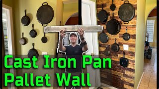 Making a Cast Iron Pan Wall Display from Reclaimed Pallet Wood | Doc's Woodshop