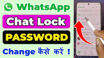 whatsapp chat lock password change kaise kare | lock chat ka password kaise change kare | chat lock
