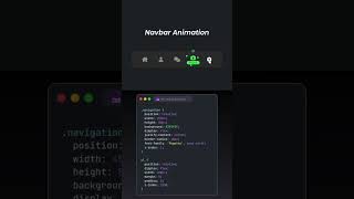 navbar animation using HTML CSS and JavaScript to project
