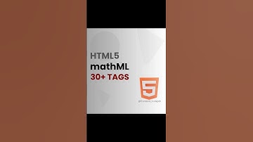 HTML MathML: The Ultimate Guide for Tag Keywords in 2024 [Explained] #feedshorts #coding #html