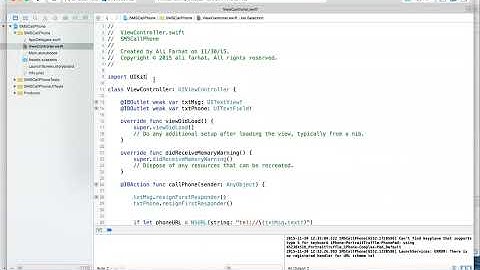 47 - IOS swift making phone calls and sending sms msgs