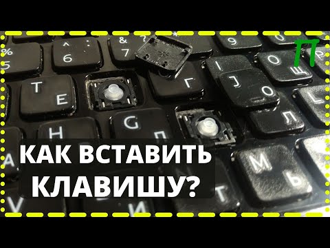 Как вставить кнопку в клавиатуру ноутбука