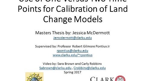Use of One Versus Two Time Points for Calibration of Land Change Models