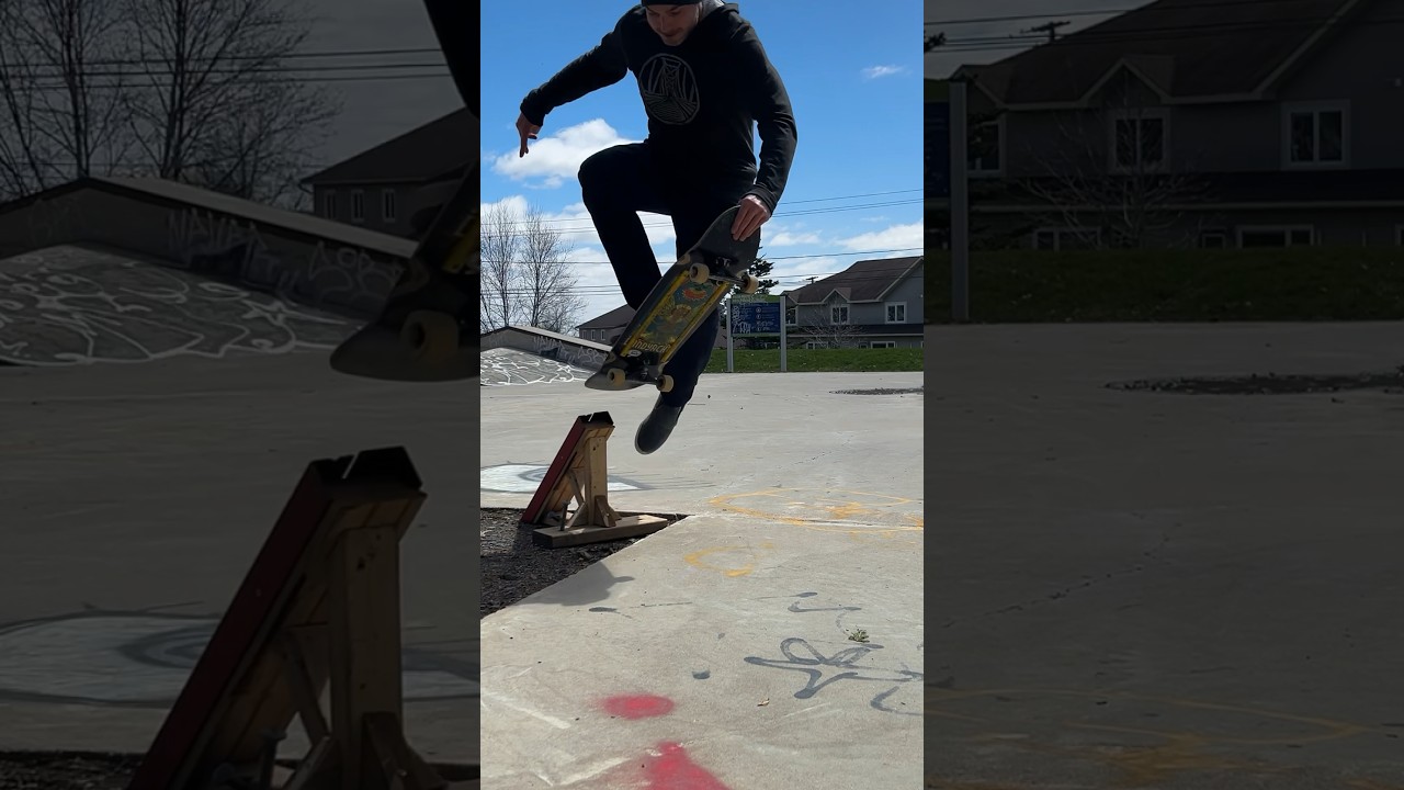 Iceplant Pole Jam Old School Skate Trick 