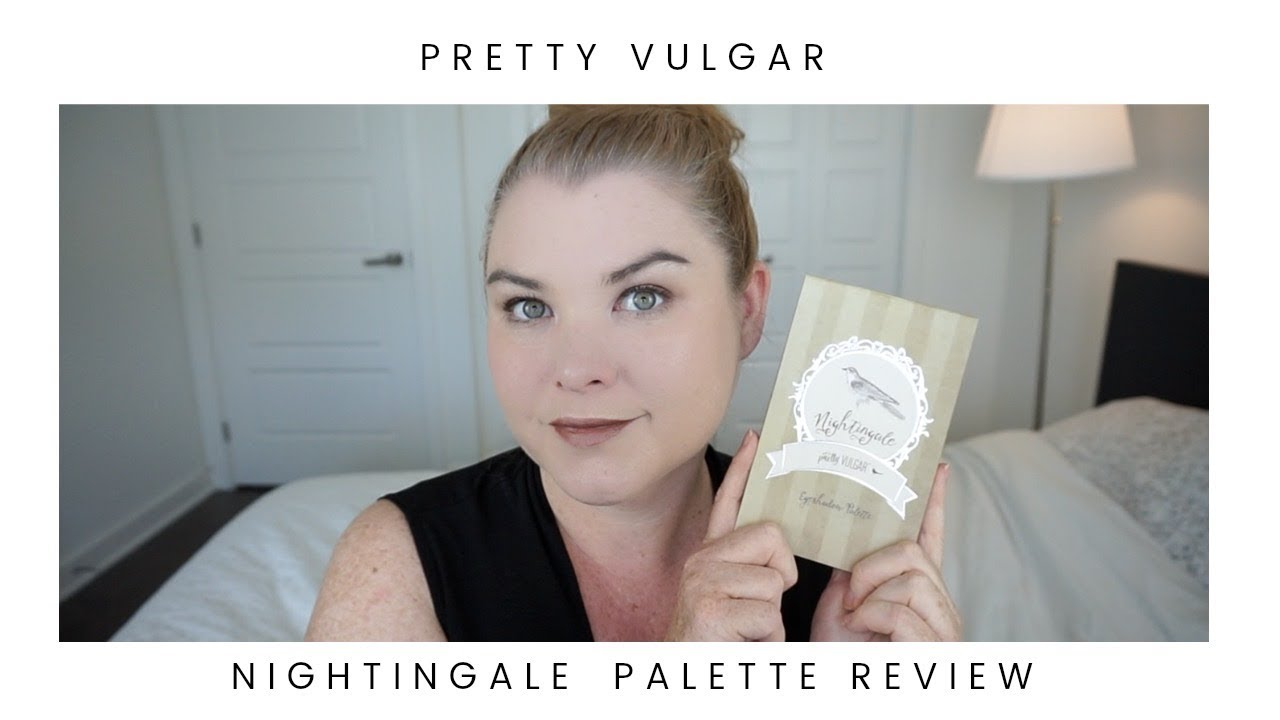 Pretty Vulgar Nightingale Palette Review: Demo Swatches Eye Look