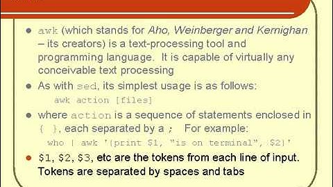07  Unix Shell Scripting Tutorial   Text Processing Part 4