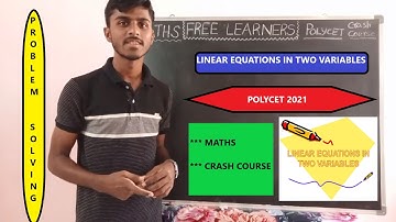 Polycet  crash course ||  part-5 - linear equations #problem solving maths