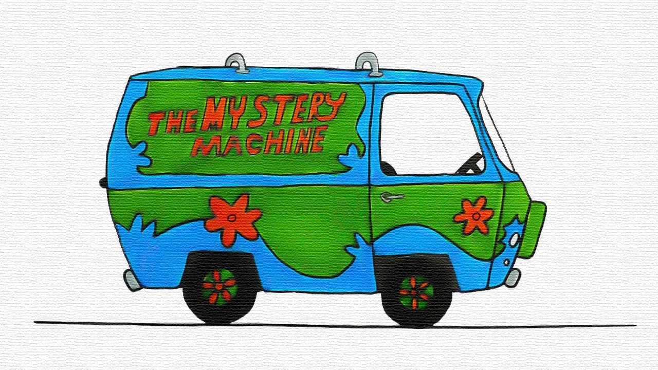 How To Easy Drawing Scooby Doo Mystery Machine For Kids Children s How To Easy Drawing Scooby Doo Mystery Machine For Kids Children s