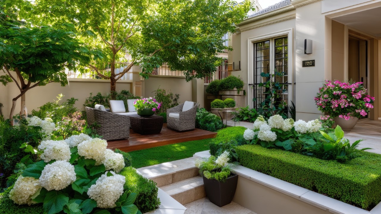 Small Front Yard Outdoor Living Ideas | Creative Landscaping, Patio Seating & Garden Inspiration